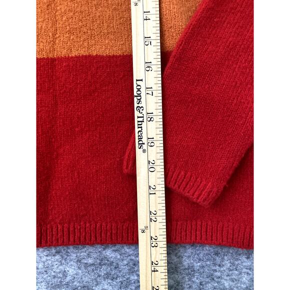 C & C California Turtleneck Sweater Women's Medium Wool Blend Colorful - Picture 4 of 7